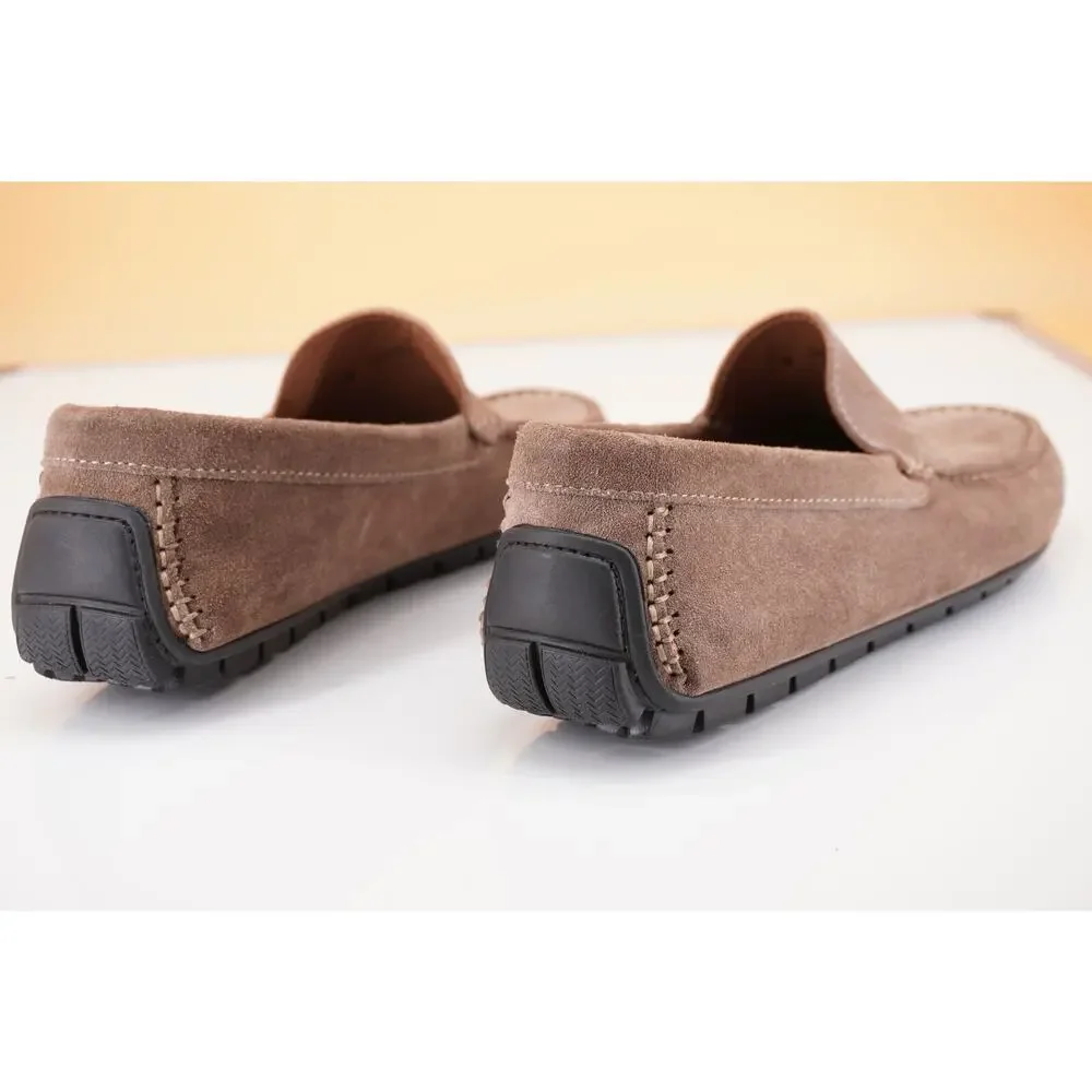 To Boot New York Quincy Grey Suede Men's Driver loafers Size 9 New $295 Moc